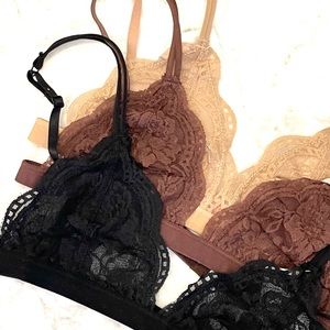 Lilly Lace Bralettes 3 Pack